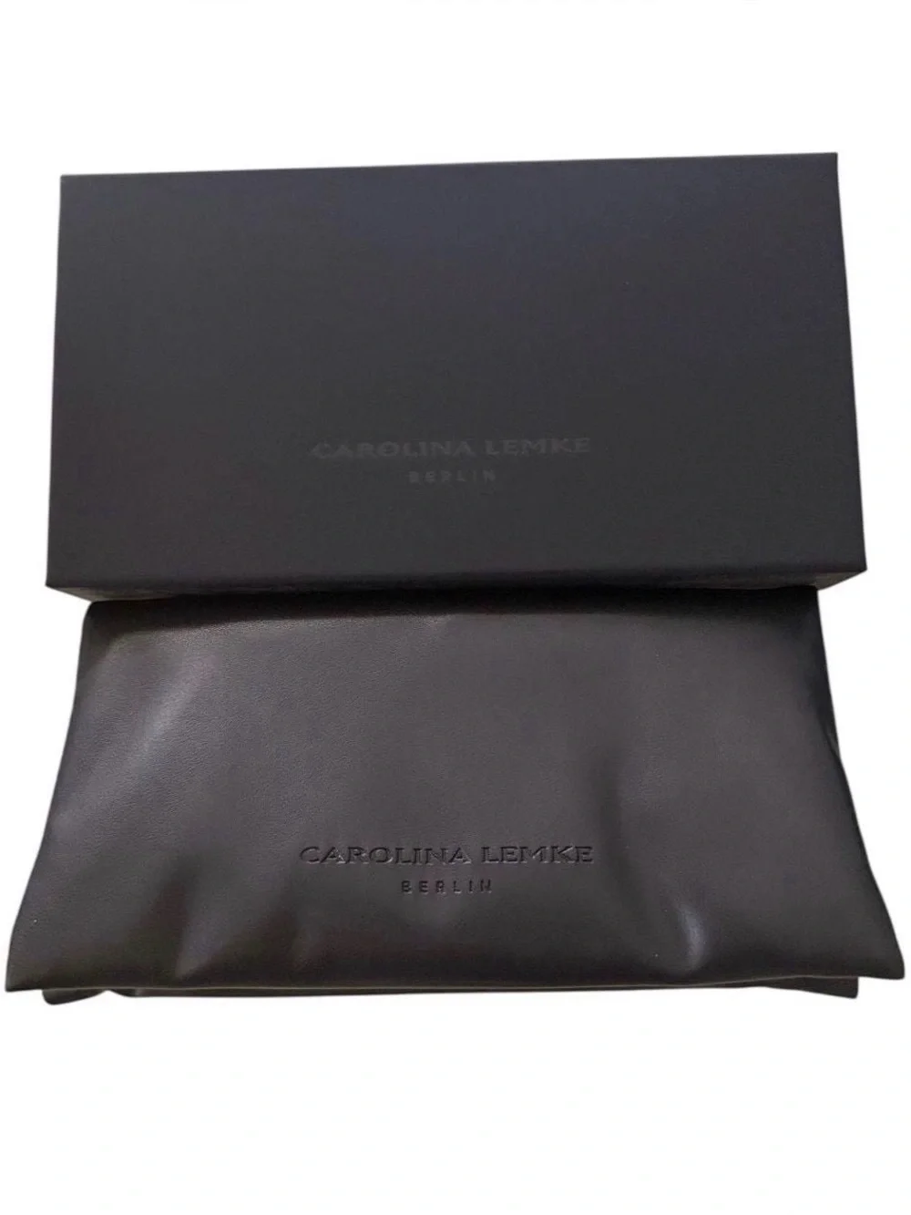 NEW Carolina Lemke Eagle Gold Rectangular Sunglasses CL3101 y2k retro festival